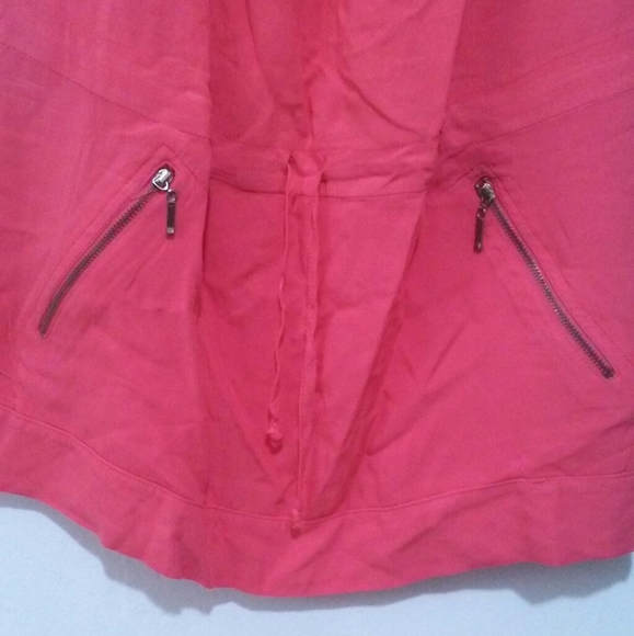 Trendy Size 40 Coral Drawstring Waist Dress - Picture 7 of 16